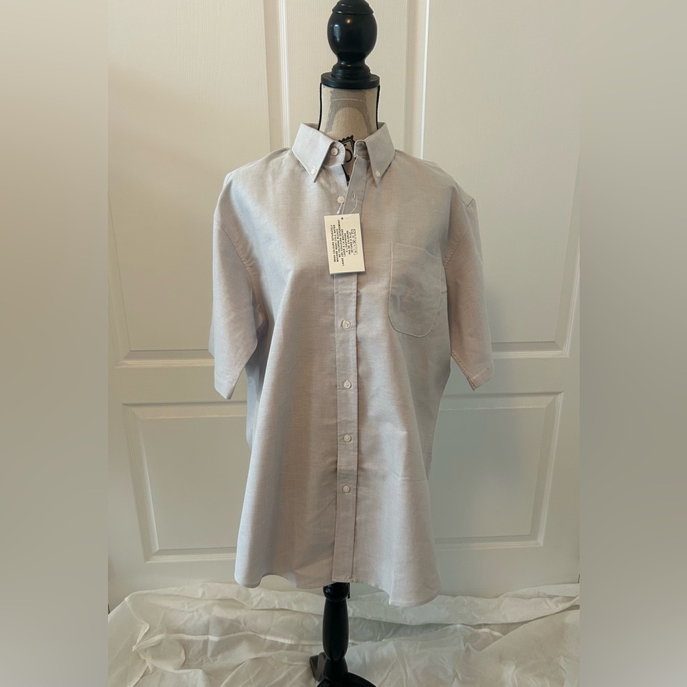 Men's Classic Gray Short Sleeve Shirt
